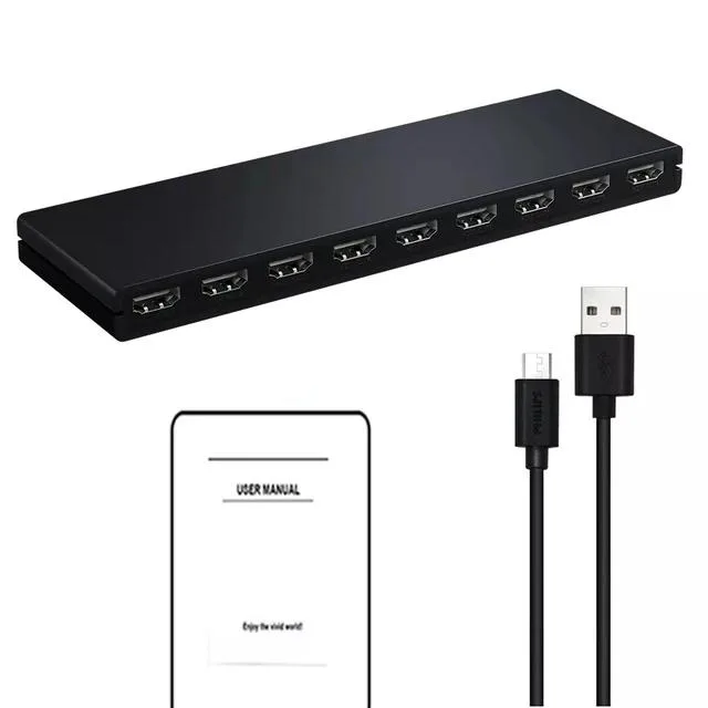 YINGHUA YINGHUA 1×8 HDMI Splitter 4K 30 Hz HDCP 1.4 — product photo