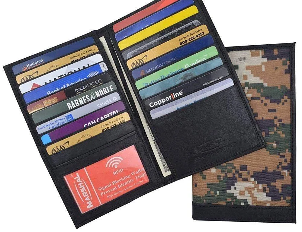 Marshal Wallet Marshal Wallet RFID Blocking Leather Wallet Natural .5 x 2.75 x 4.00 — product photo