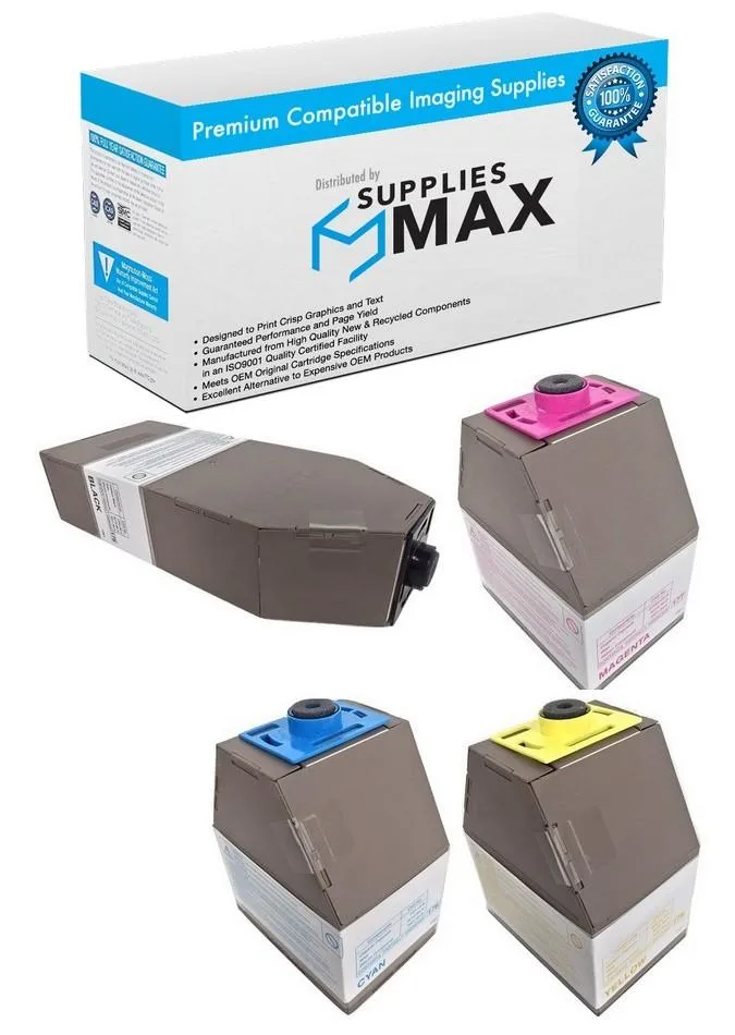 SuppliesMax SuppliesMax RIC8883MP toner cartridge combo pack (BK/C/M/Y) TYPE R1 — product photo