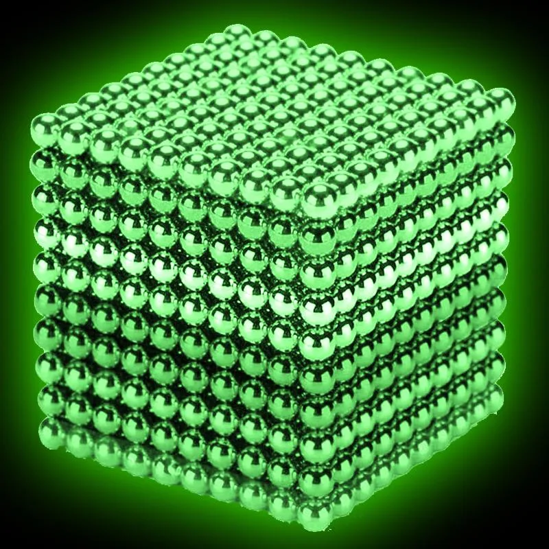 actoper actoper Magnetic Balls 1000 pcs 5mm Noctilucent Green Building Blocks — product photo