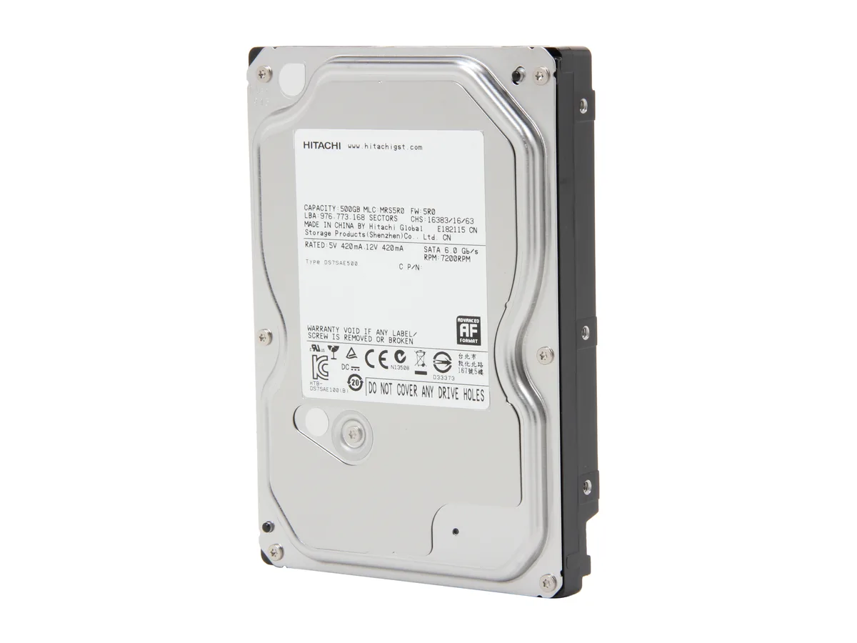 HGST HGST 0F13178 500GB 7200 RPM 32MB SATA 6.0Gb/s 3.5" internal hard drive — product photo