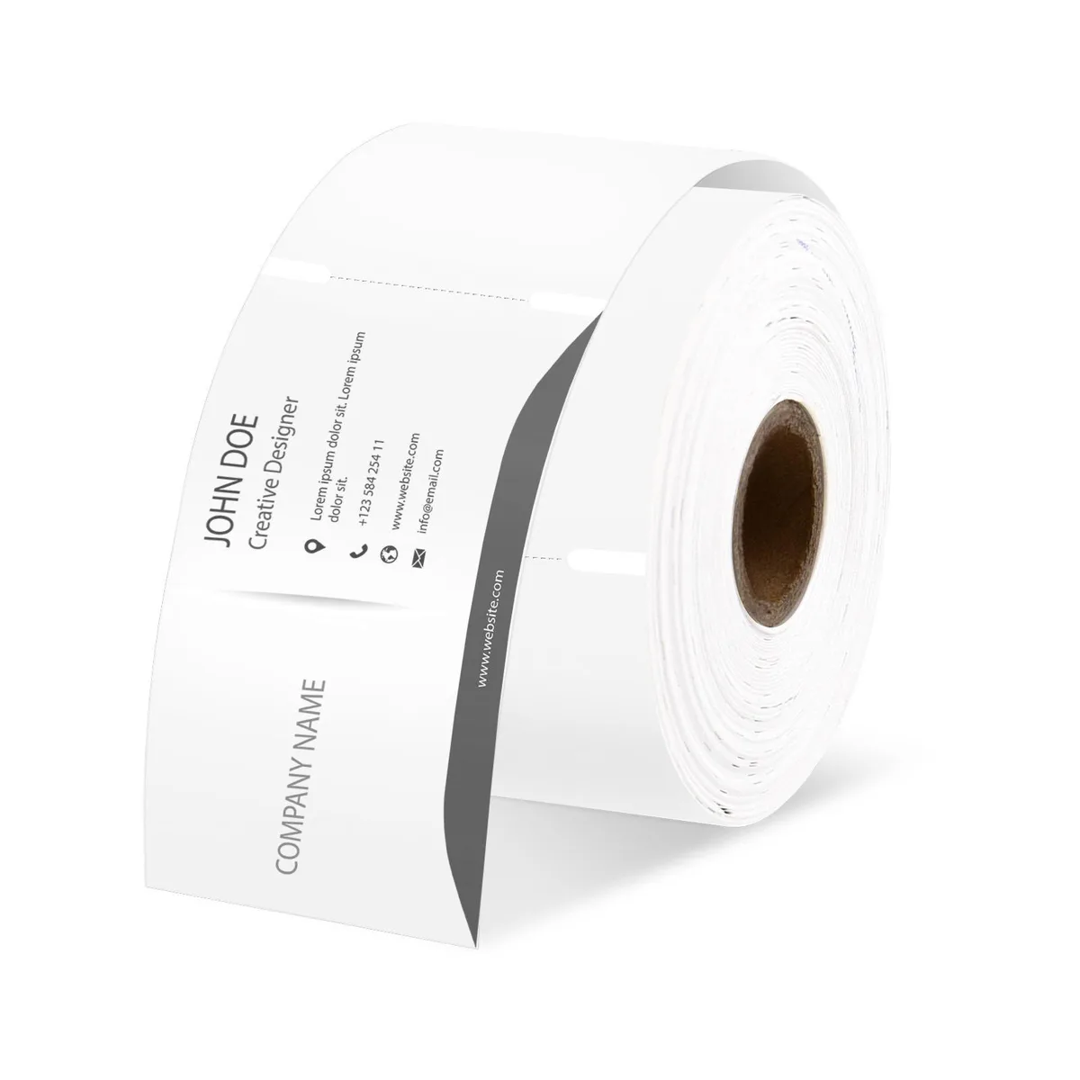 GREENCYCLE GREENCYCLE DM-30374 Label 20 Rolls 2" x 3.5" White 300 Per Roll — product photo