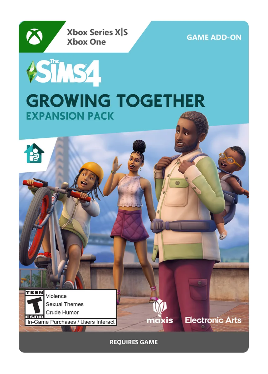 Electronic Arts Electronic Arts 7D4-00651 The Sims 4 Growing Together Expansion Pack Xbox One downloadable game — product photo