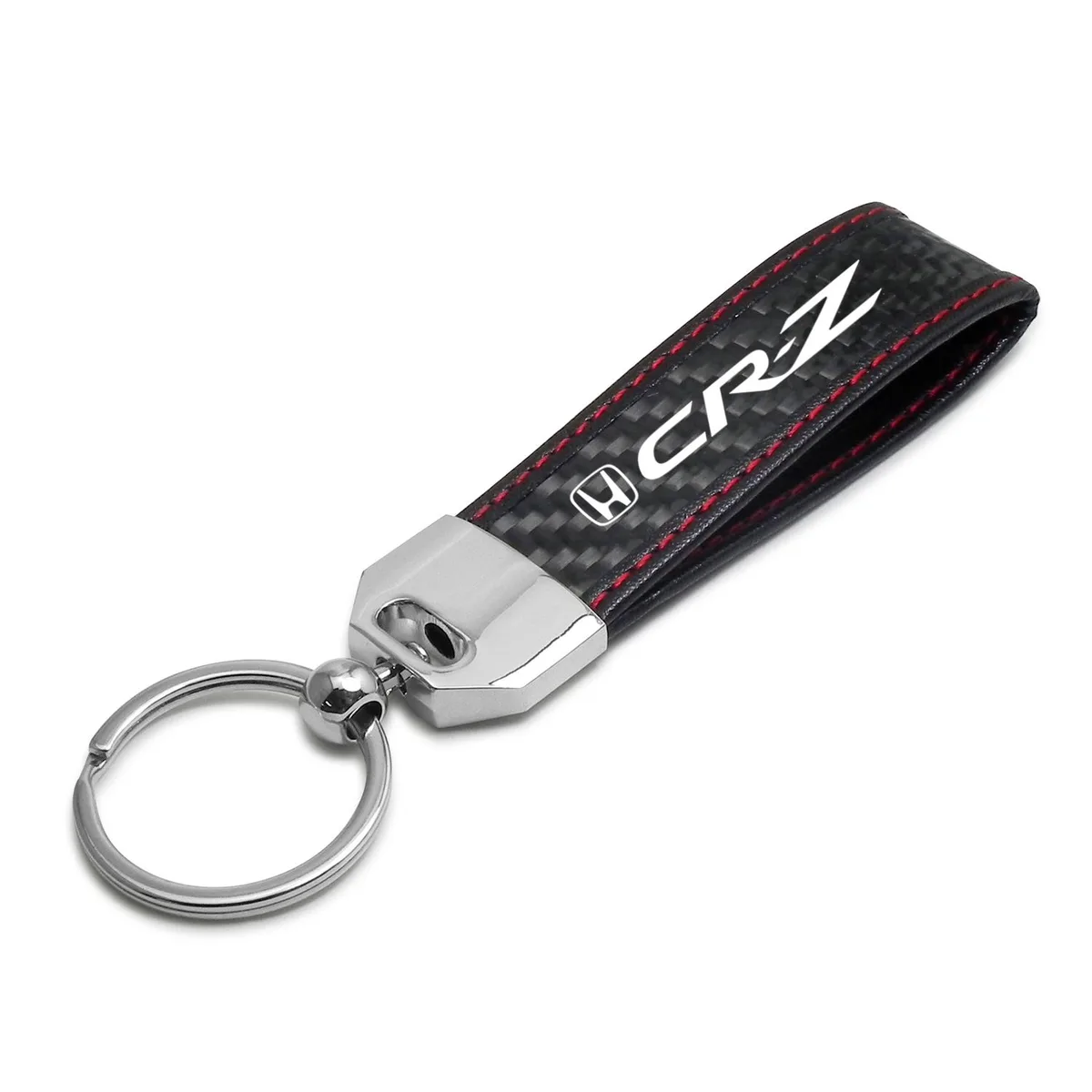 iPick Image, LLC iPick Image, LLC Honda CR-Z Carbon Fiber Key Chain Red Stitching — product photo