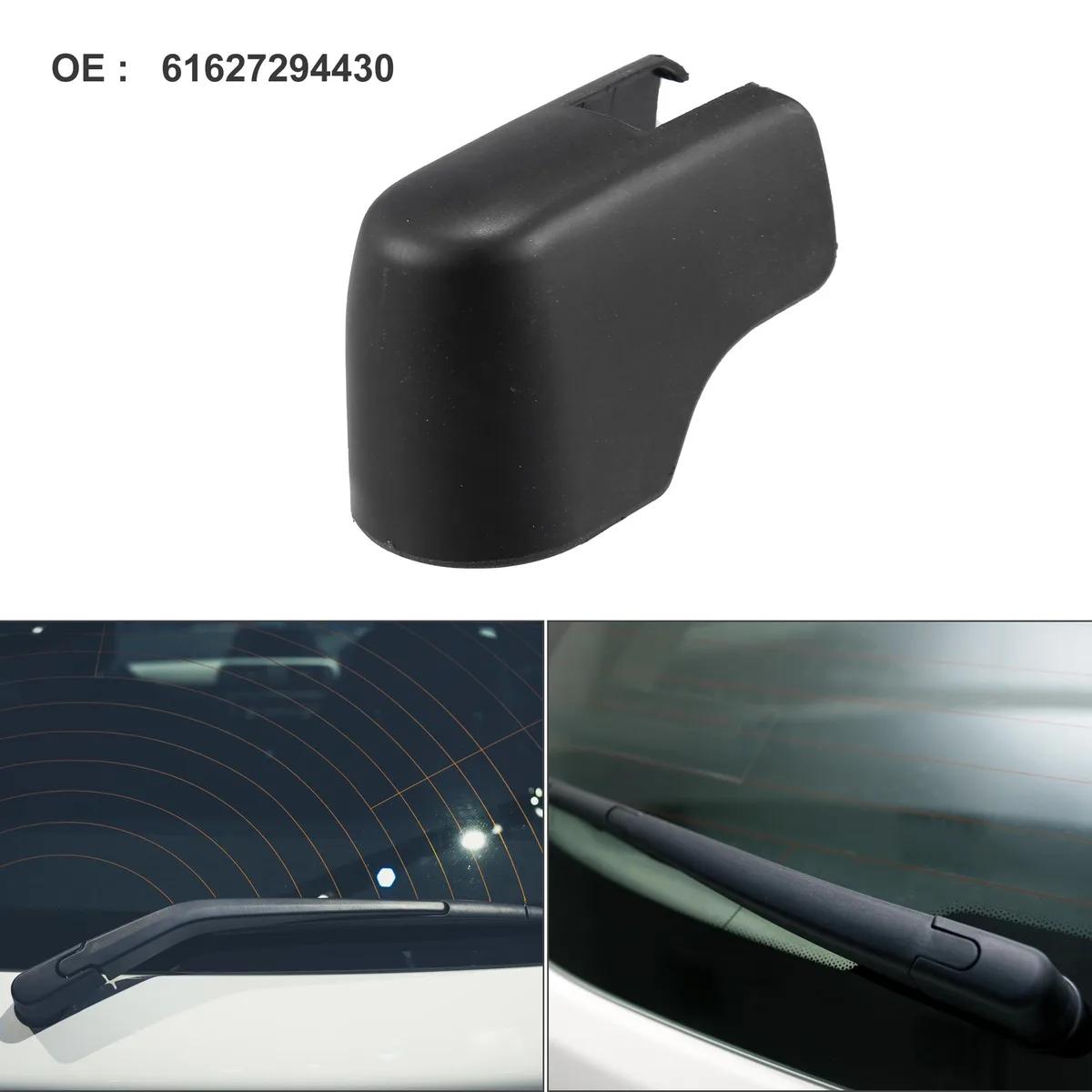 Unique-Bargains Unique-Bargains Rear Wiper Arm Nut Cover Cap for BMW X5 F15 F85 Black — product photo