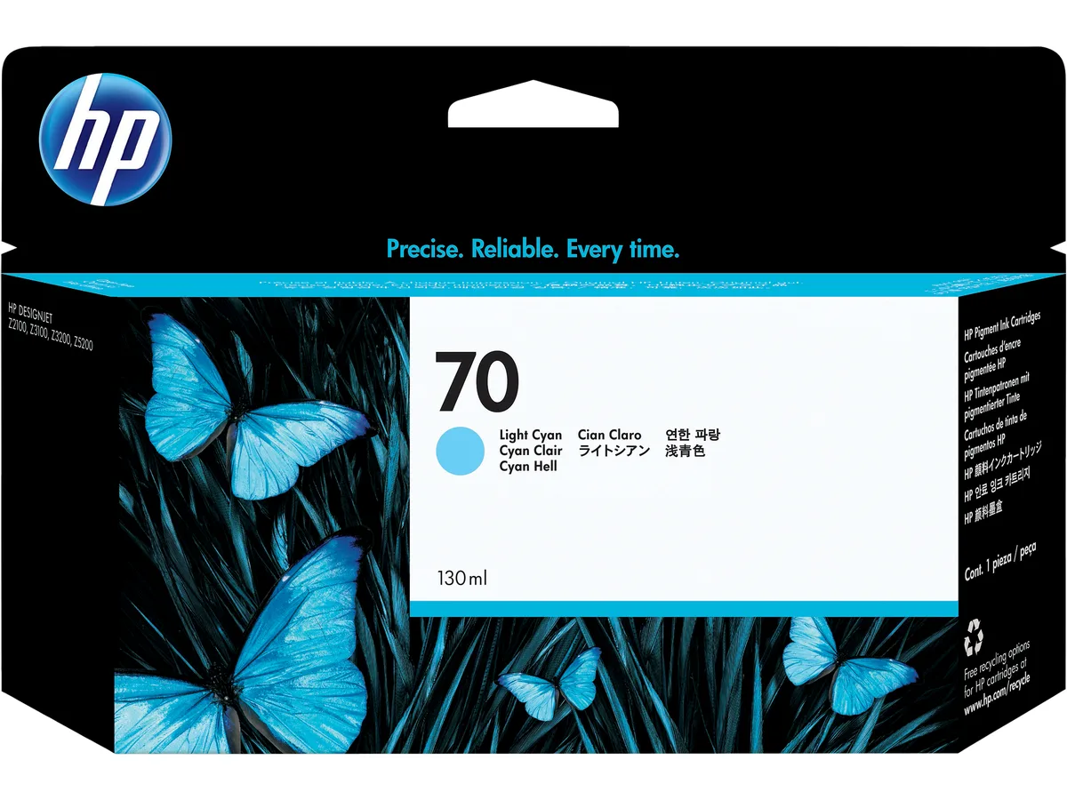 HP HP 70 C9390A Light Cyan Ink Cartridge 130 ml — product photo