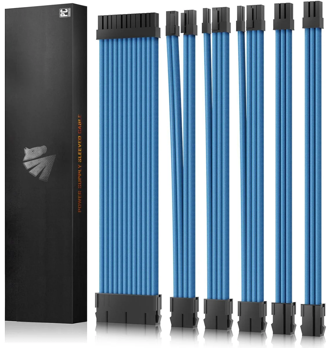  Asiahorse 16AWG PSU Extension Cable Kit Blue — product photo