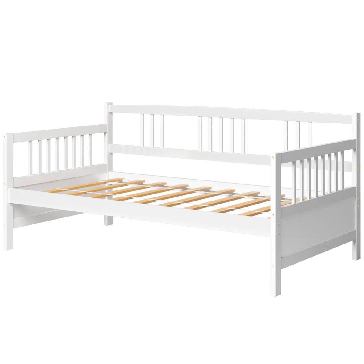 SlickBlue SlickBlue Twin Daybed Frame White 79x42.5x35.5in 10 Slats 265lb — product photo