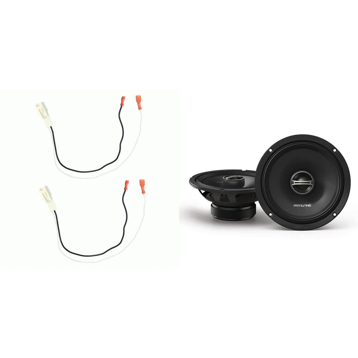 Alpine Alpine DM-65-G 6.5" Coaxial Speakers with Toyota 1987-Up Harness - Pair — product photo