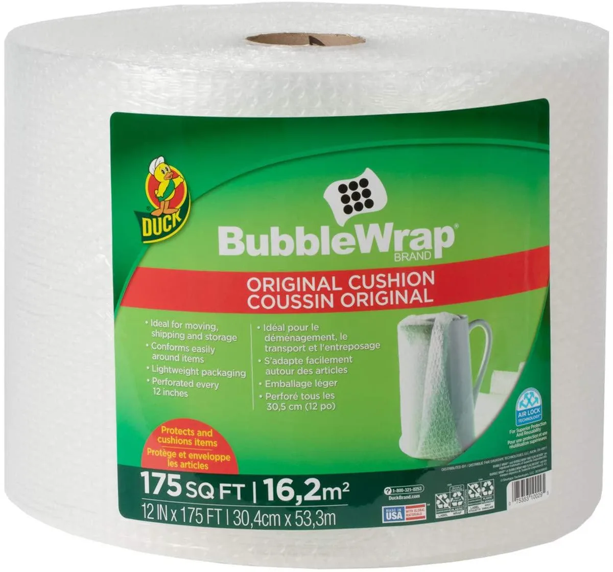Duck Duck Bubble Wrap Roll 12 in x 175 ft Perforated 12 in — product photo