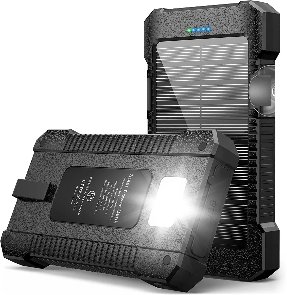RAYBESTOS UNBRANDED RAYBESTOS UNBRANDED 2025 Super 30000mAh USB Portable Charger Solar Power Bank — product photo