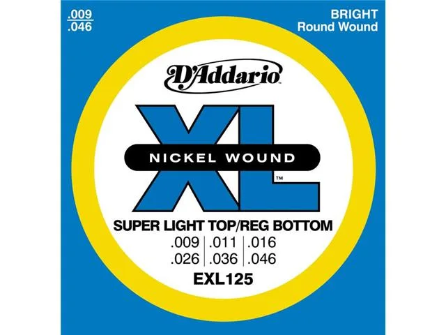 D'Addario D'Addario EXL125-3D Electric Guitar Strings 3-Pack accessory — product photo
