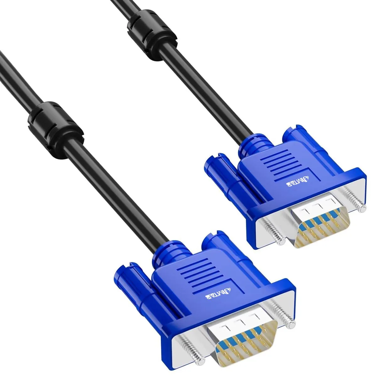 JIMTAB JIMTAB VGA Cable 10ft Male to Male Dual Ferrite — product photo