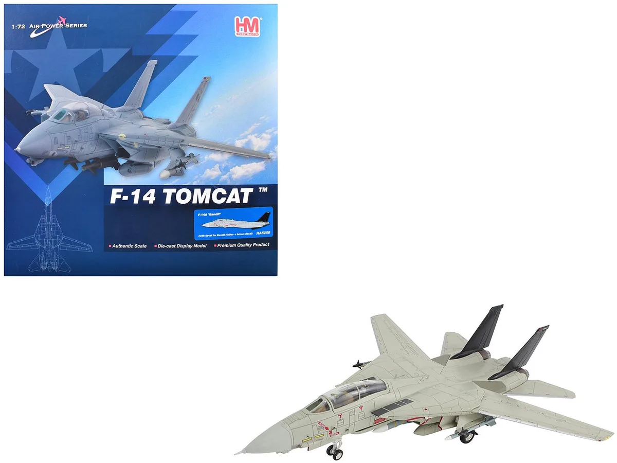 Hobby Master Hobby Master Grumman F-14A Tomcat "Bandit Rogue Nation" 1/72 Diecast Model — product photo