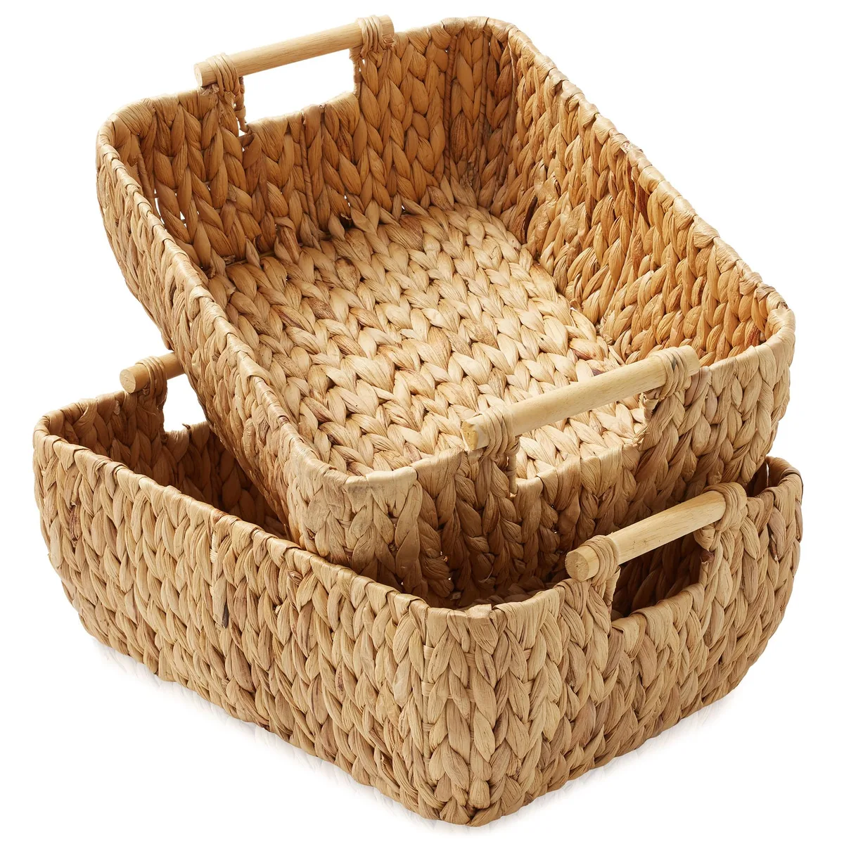 Casafield Casafield STO-S1217-NAT Large Oval Storage Baskets Set of 2 — product photo