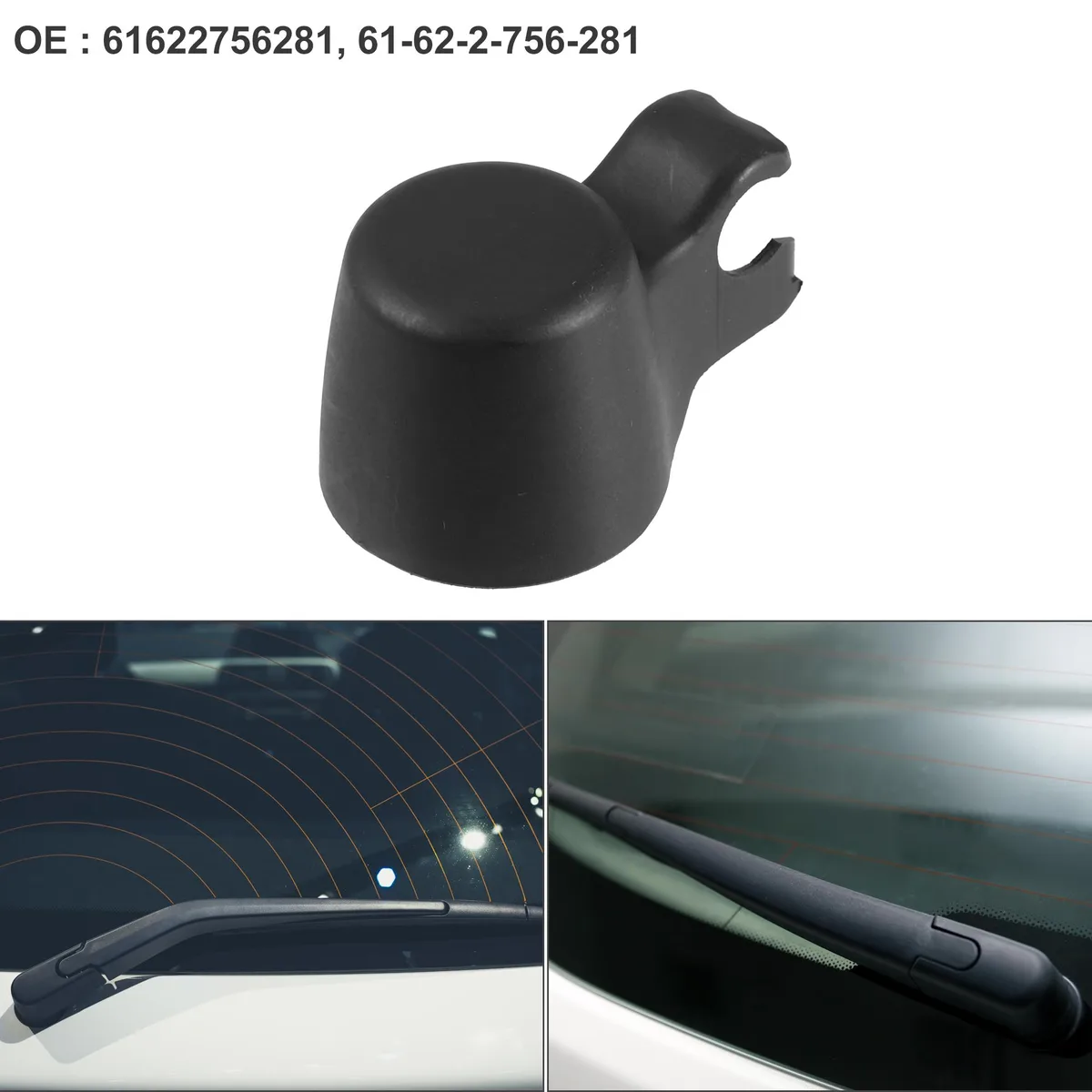 Unique-Bargains Unique-Bargains Rear Wiper Arm Cover Cap Black BMW X1 2013-2014 — product photo
