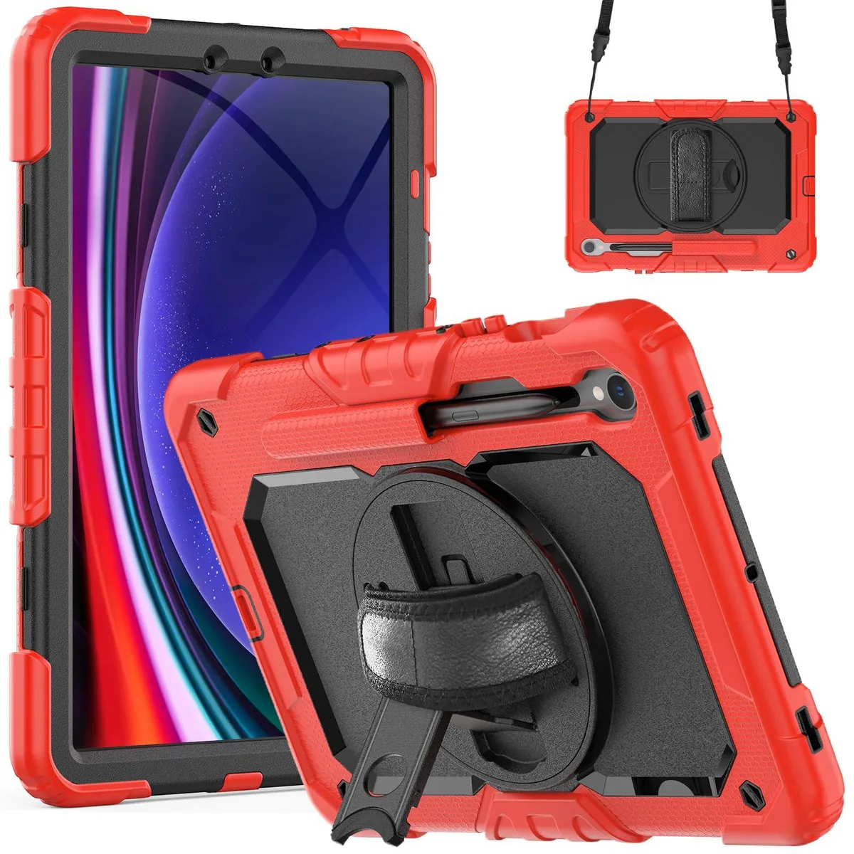 Timoom Timoom Heavy Duty Shockproof Case 10.9-11 Red 360 Stand Strap — product photo