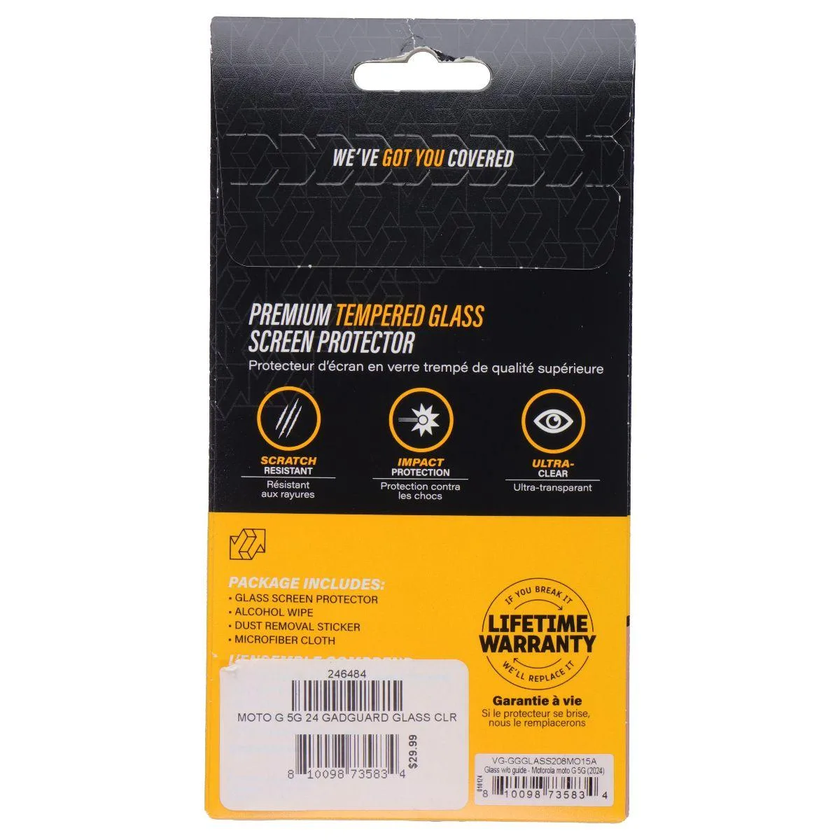 Invisible Gadget Guard Invisible Gadget Guard Tempered Glass Screen Protector for Motorola Moto G 5G (2024) — product photo