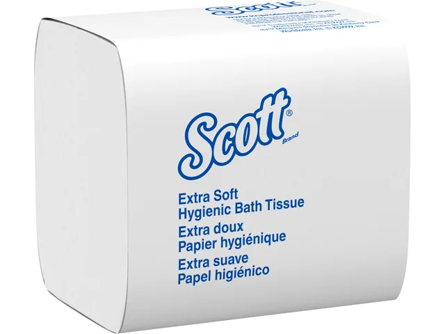 Scott Scott 48280 2-ply hygienic tissue 36 packs 250 sheets 9000 case — product photo