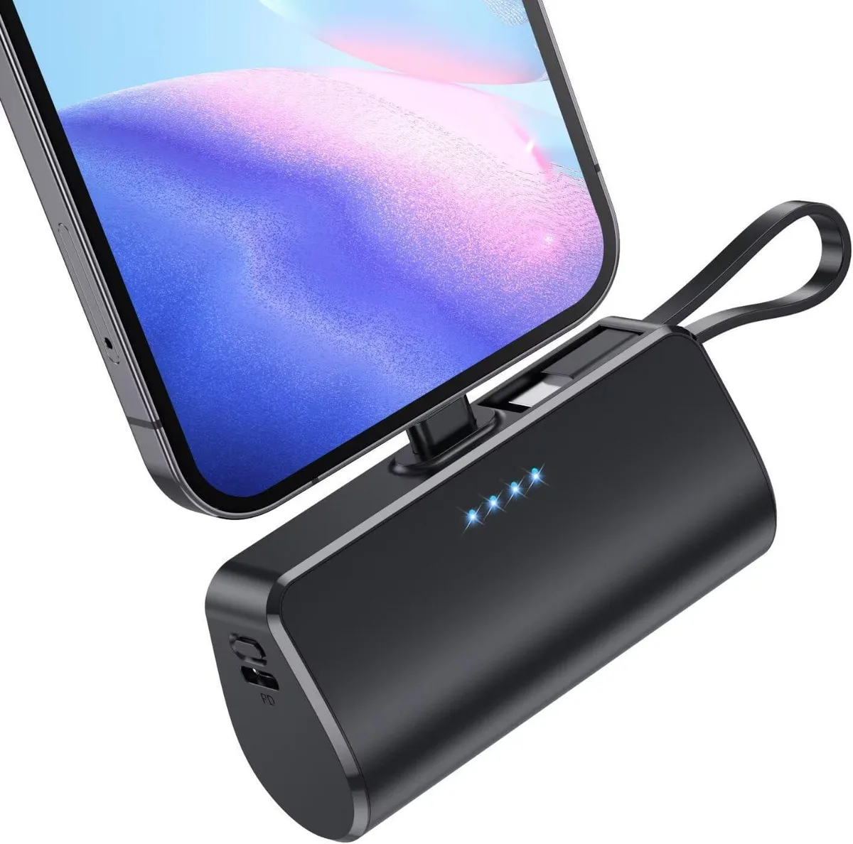 WOOJONG WOOJONG 5200mAh Power Bank with Lightning & Type-C Cable 20W PD — product photo