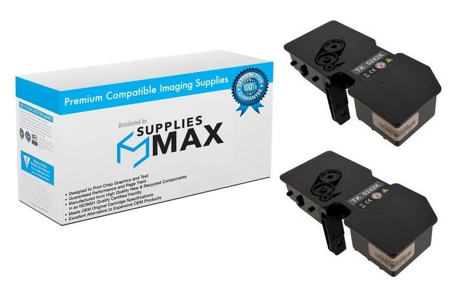 SuppliesMax SuppliesMax Black Toner Cartridge 2 Pack 4000 Pages TK-5242K — product photo