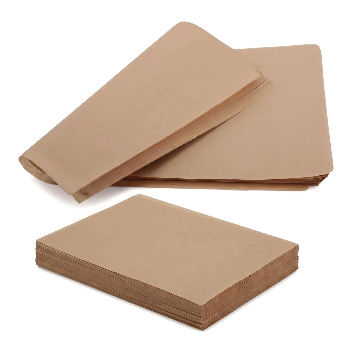 Stack of 100 yellow parchment sheets 9x12 inches