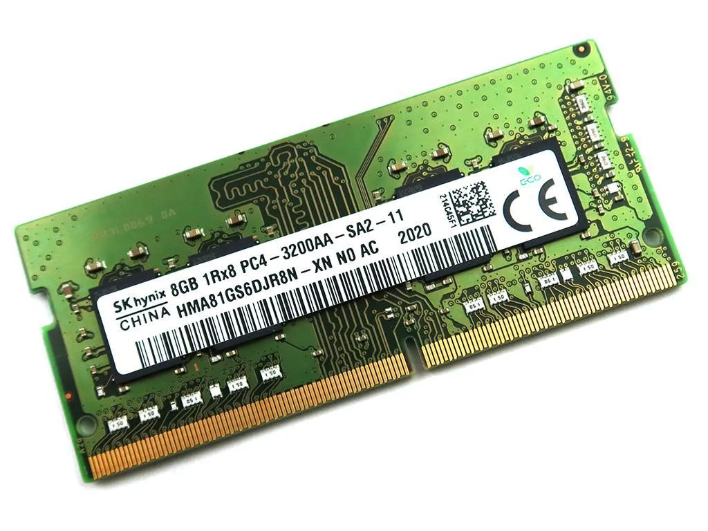 SK hynix SK hynix HMA81GS6DJR8N-XN_UA 8GB DDR4 SO-DIMM 3200MHz accessory — product photo