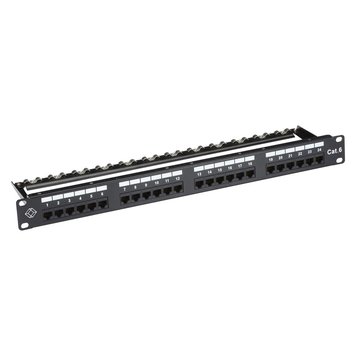 Black Box Corporation Black Box JPM610A-R9 GigaTrue CAT6 24-Port Patch Panel — product photo