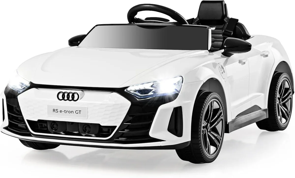 usbroway usbroway Licensed Audi RS e-tron GT 12V Kids Ride On Car White — product photo