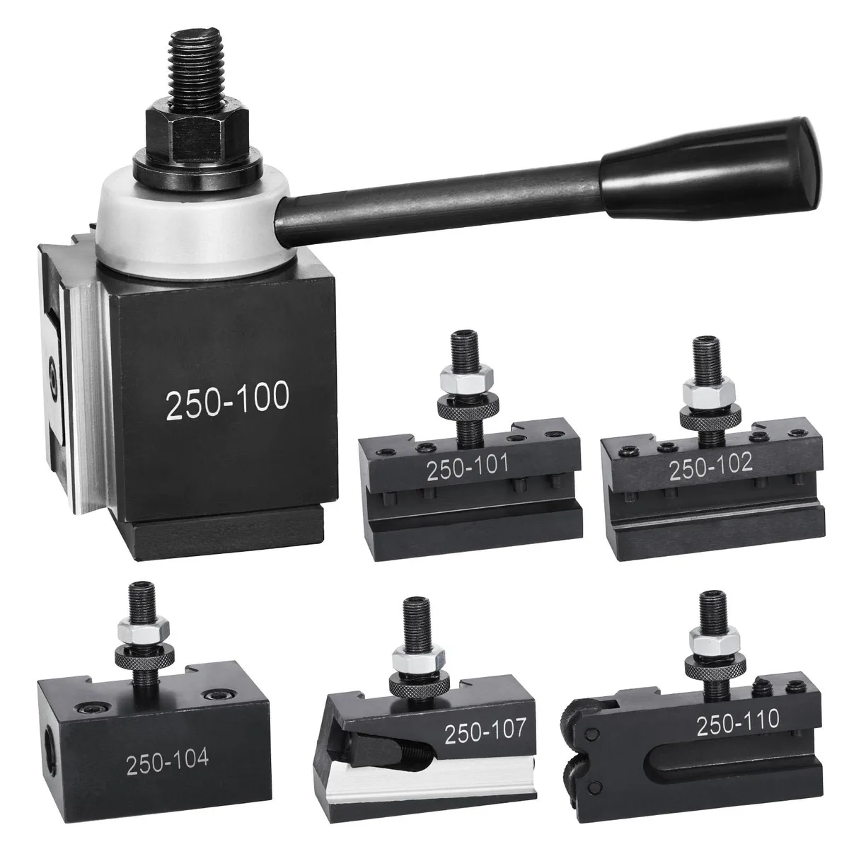 VEVOR VEVOR Quick Change Tool Post Set 6 Pcs Wedge Type 6-12 in — product photo