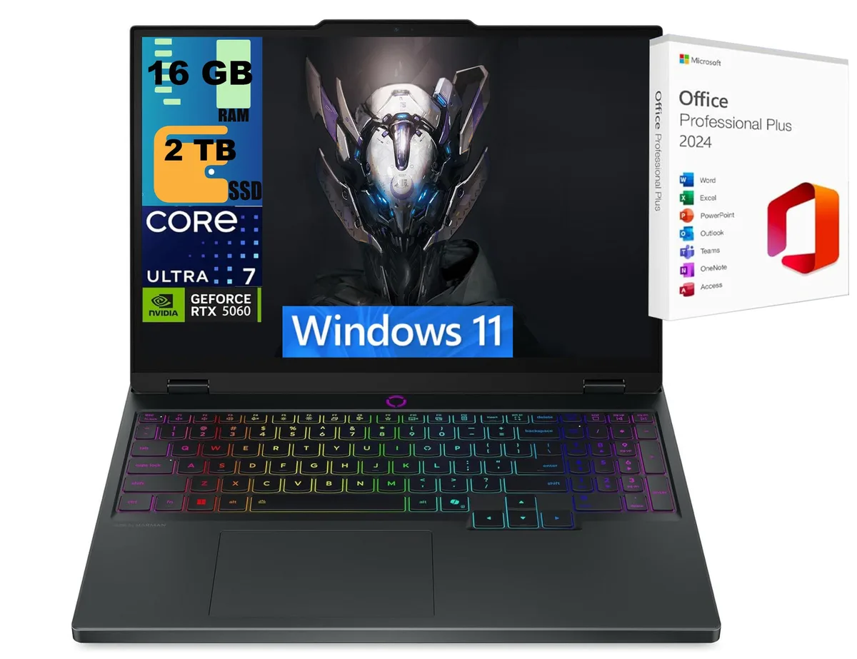Lenovo Lenovo Legion 5 15 gaming laptop 15.1" WQXGA 165Hz Intel Ultra 7 255HX RTX 5060 16GB 2TB — product photo
