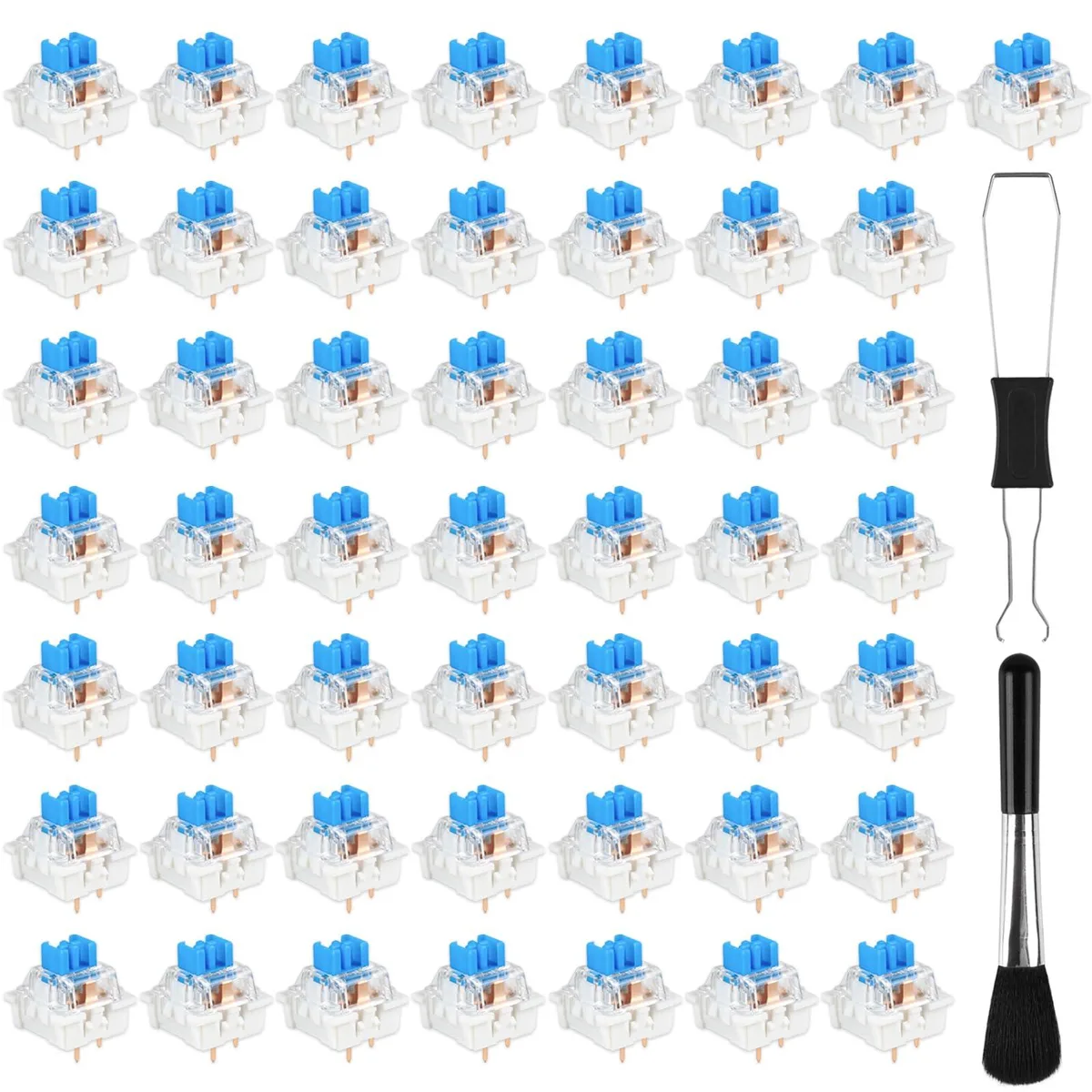  Deftomo JPTHZ-104 50 Blue Clicky Switches Kit — product photo