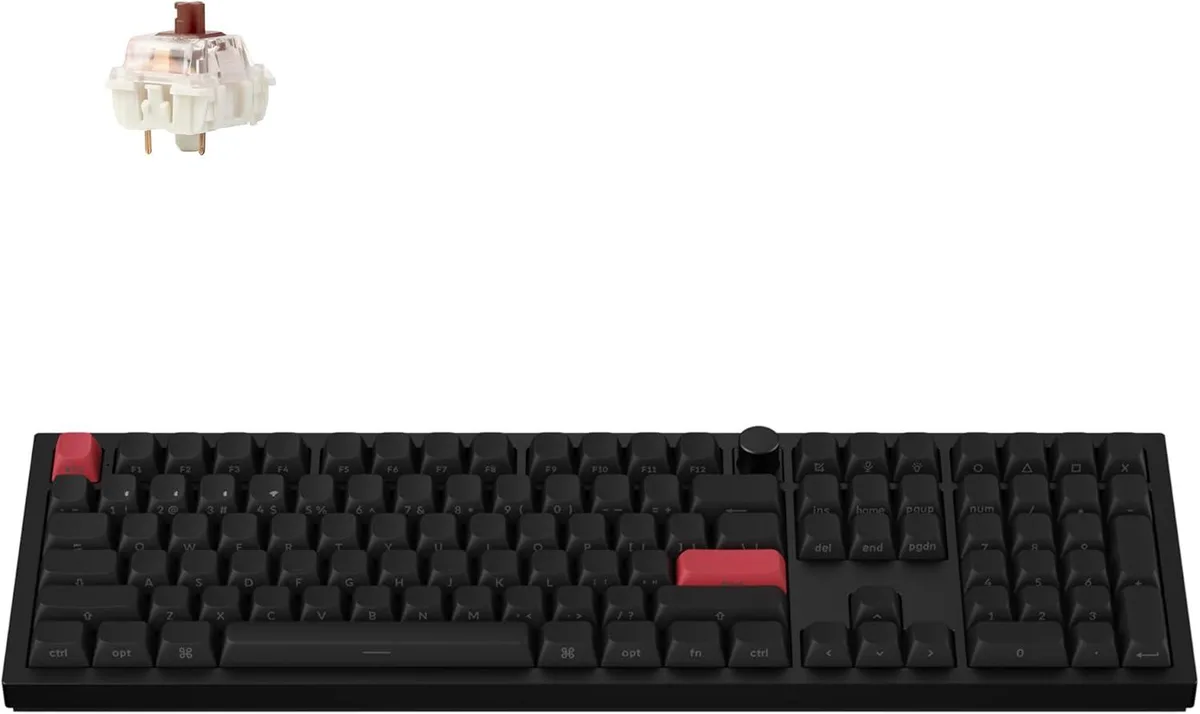 TUKO TUKO Large Print 7-Color Retro Gaming Keyboard — product photo
