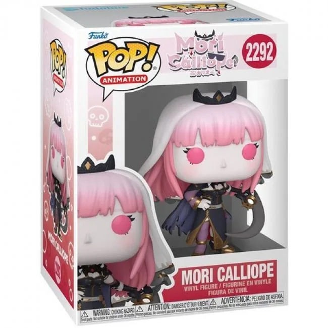 Vinyl Funko POP figure of Mori Calliope in multicolor, approximately 4.1 inches tall