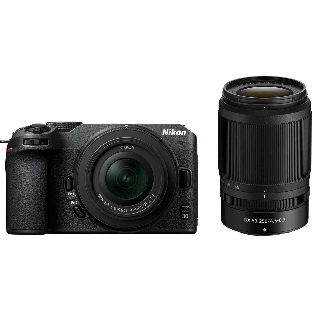 Nikon Global Nikon Z30 Compact Mirrorless Camera 16-50mm 50-250mm — product photo