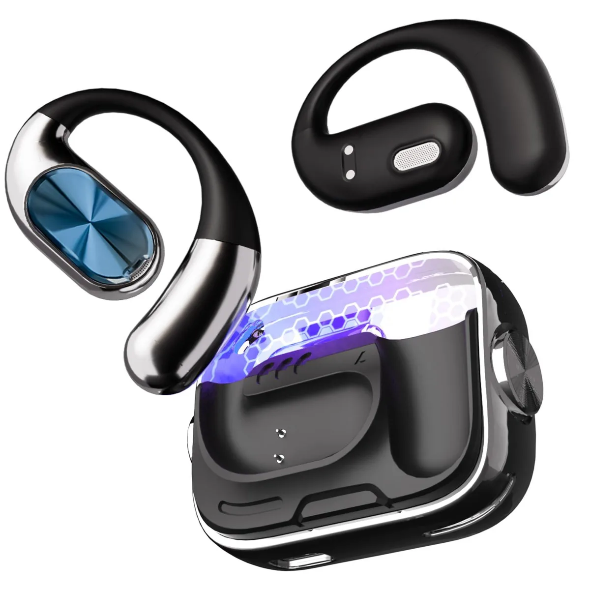  HP DY06 Bluetooth 6.0 On-Ear Headphones Black 13h 50ft — product photo