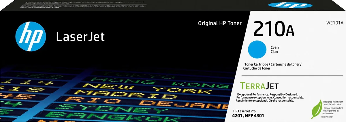 HP HP 210A Standard Capacity Toner Cartridge Cyan W2101A — product photo