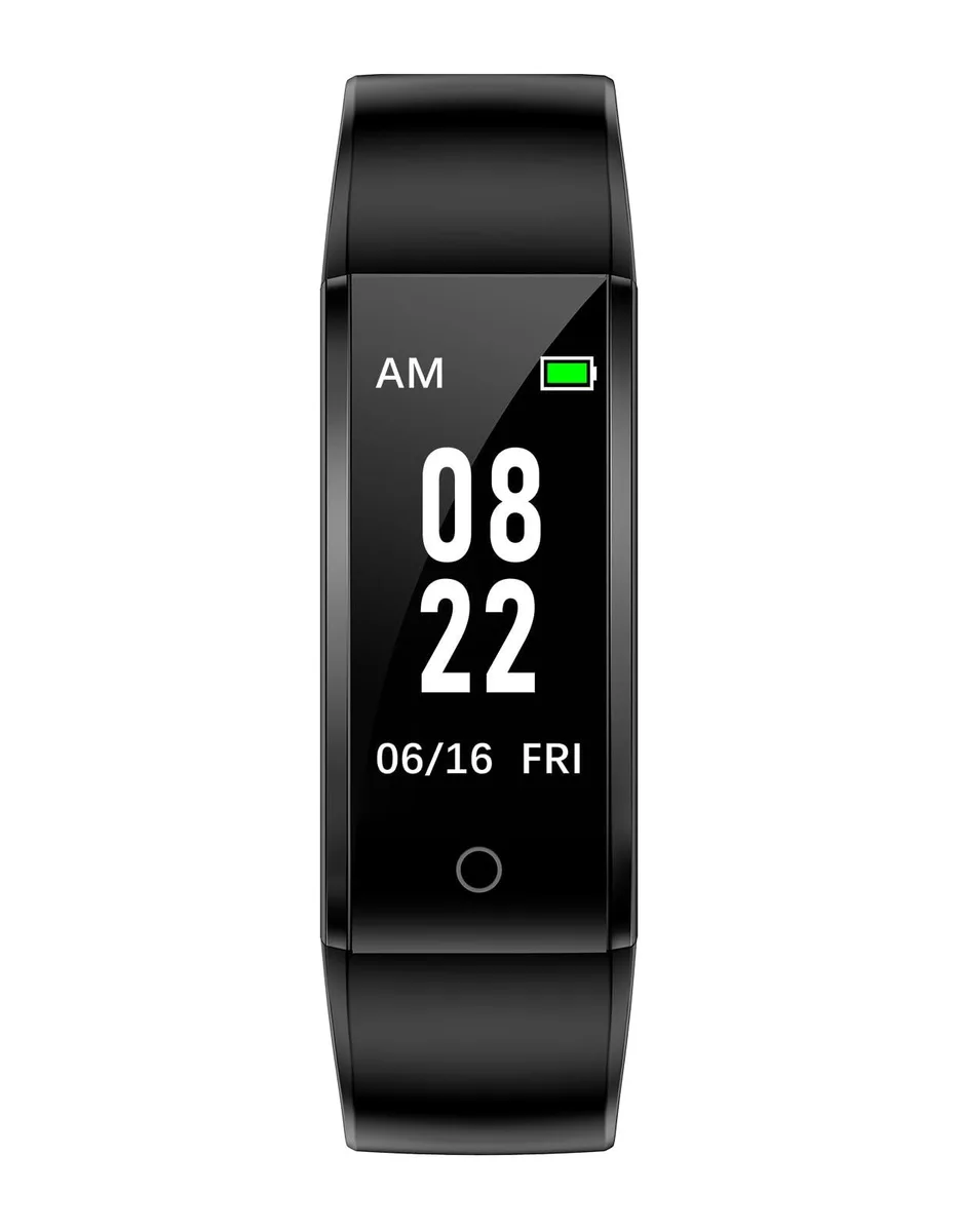 GRV S1 Fitness Tracker Black 0.96 inch LCD 7 day battery — product photo