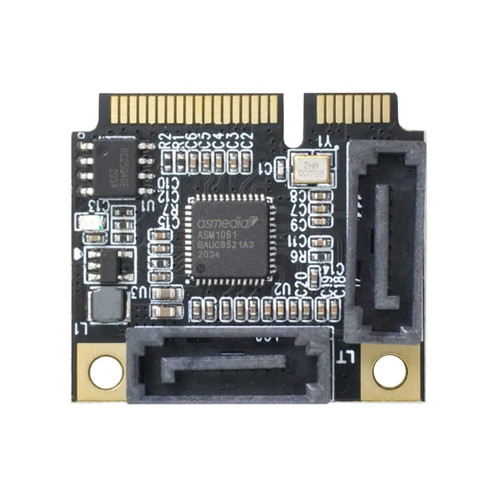 LORDWORLD LORDWORLD Mini PCI-E to SATA 3.0 Dual Port Adapter ASM1061 — product photo