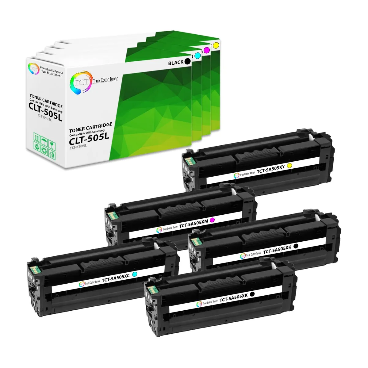 True Color Toner True Color Toner 505L Toner Cartridge 5 Pack — product photo