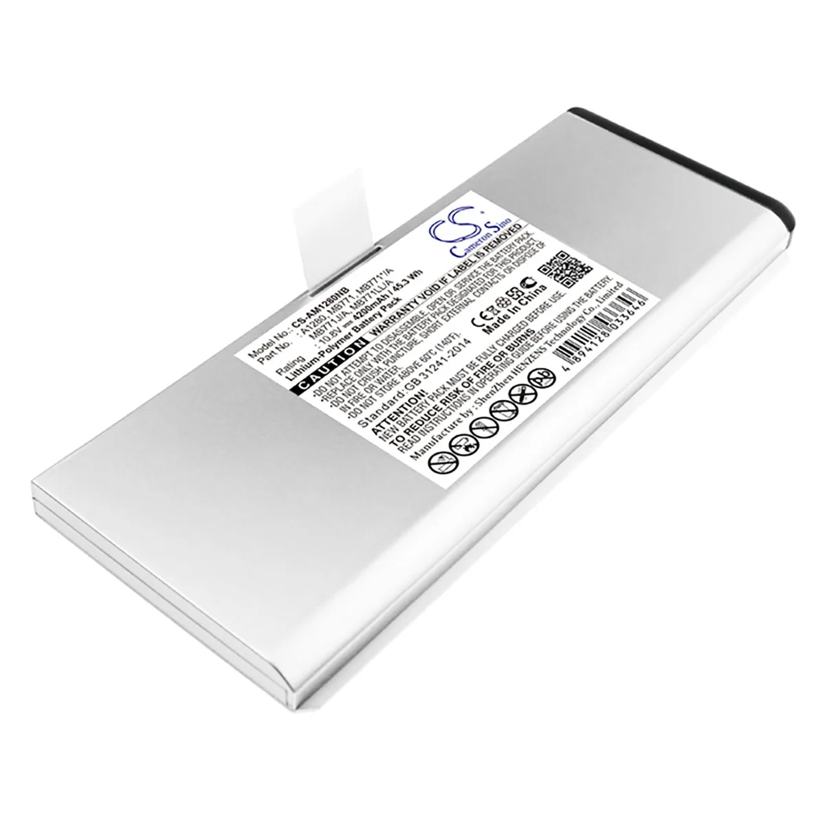Cameron &amp; Co Cameron &amp; Co DS-CS-AM1280NB laptop battery 13" 10.8V 4200mAh Silver Grey — product photo