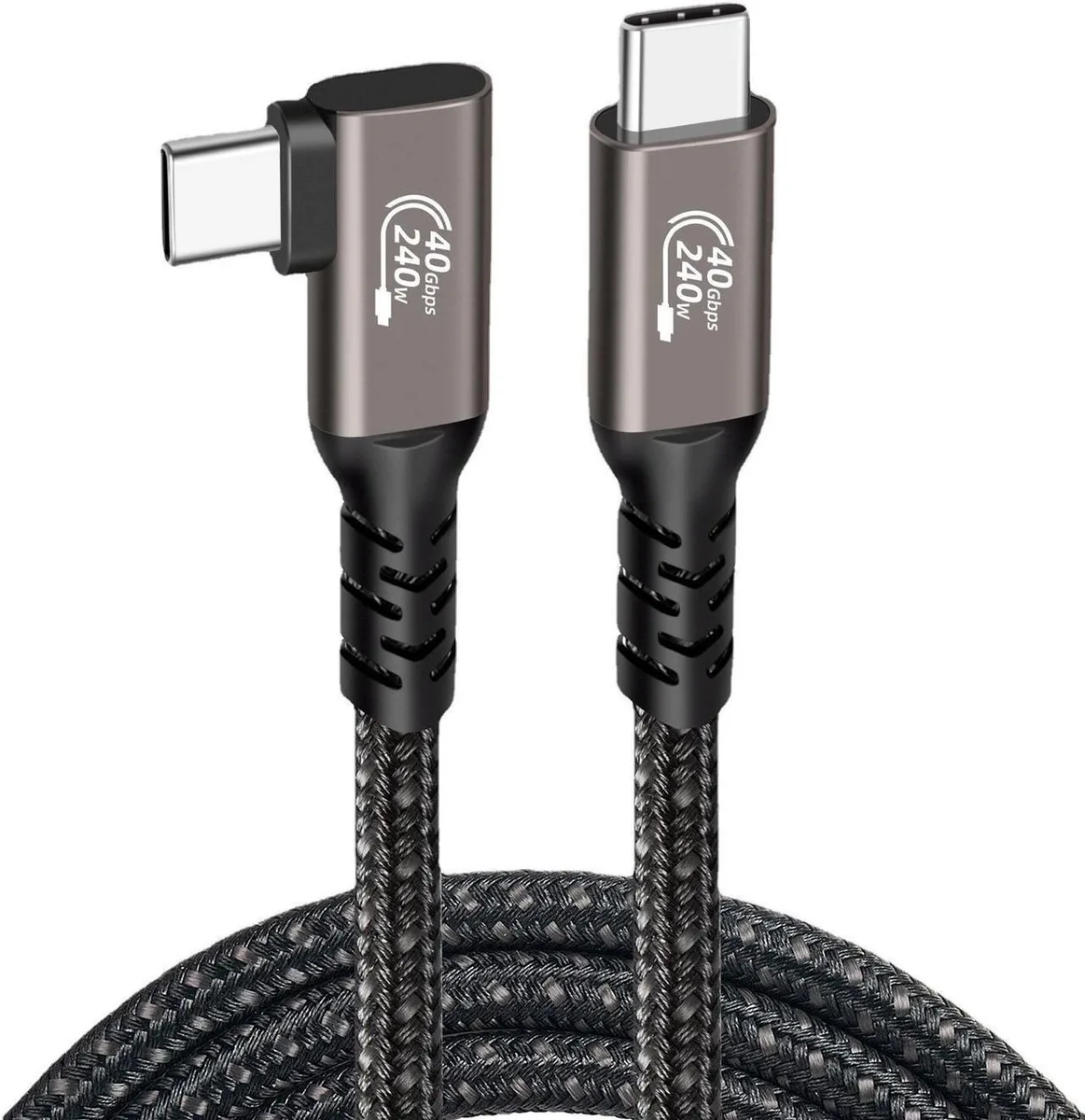 SMUGDESK SMUGDESK USB 4 Type-C Cable Right Angle 240W 40Gbps 8K 3.3FT — product photo