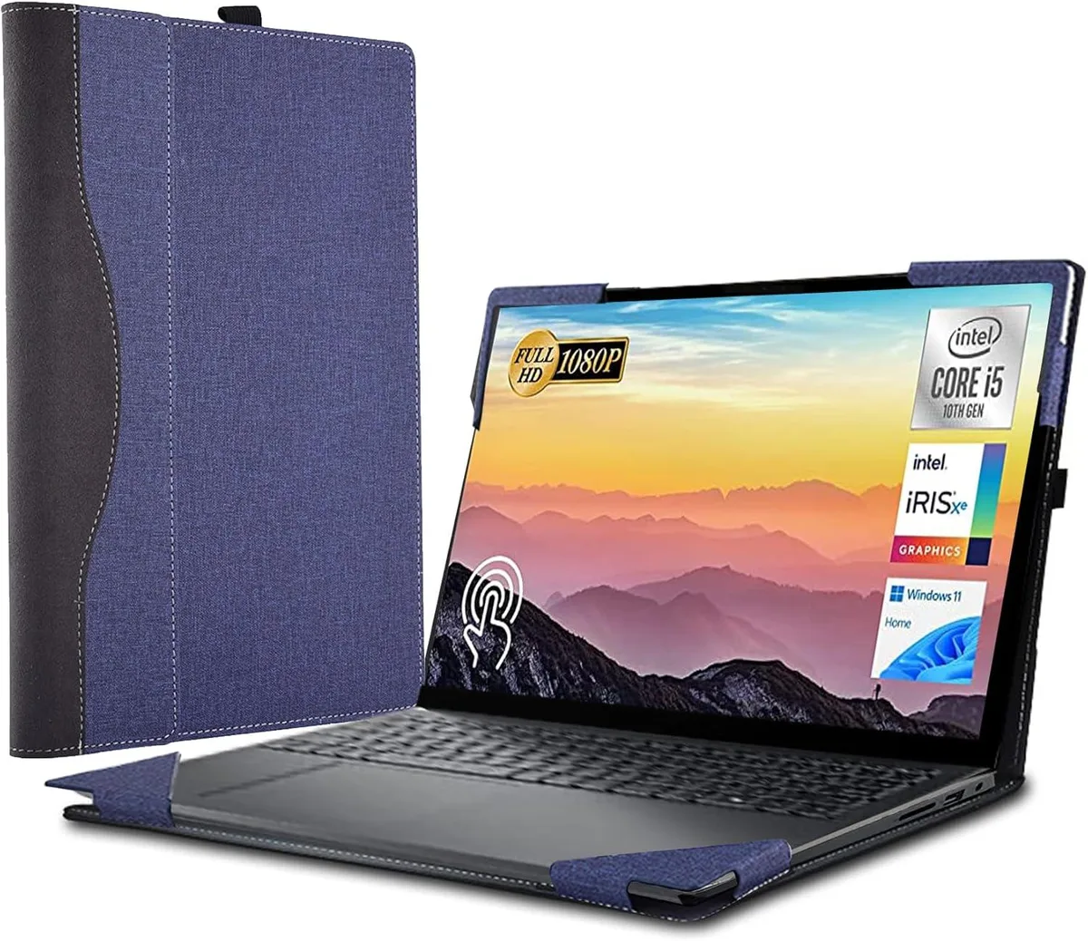 BONAEVER BONAEVER 15.6 inch Hard Case Blue Dell Inspiron 3000 Vostro 3535 3530 3520 3515 3511 3510 — product photo