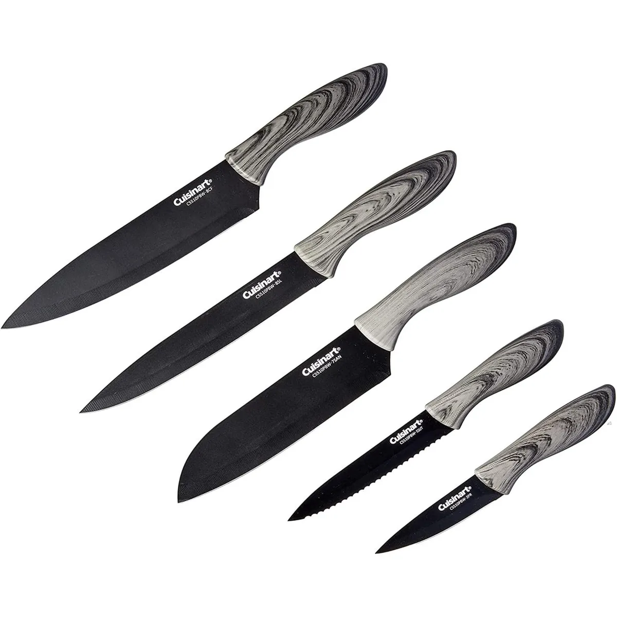 Cuisinart Cuisinart C55-10PBO 10-piece cutlery set, 8" knives, block, black — product photo