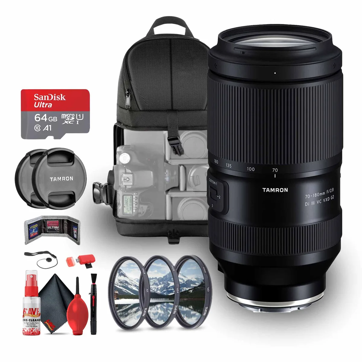 Tamron Tamron 70-180mm f/2.8 Di III VC VXD G2 camera lens — product photo