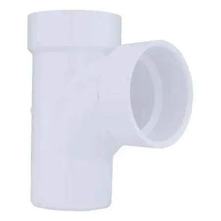 Mueller Industries, Inc. Mueller Industries, Inc. 06113 PVC Sanitary Street Tee Trap 2 in Schedule 40 Spigot x Hub x Hub White — product photo