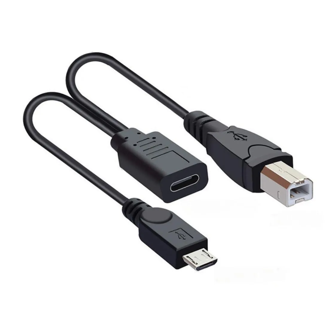 LORDWORLD LORDWORLD USB-C to Dual Micro USB Charging Cable 30cm — product photo