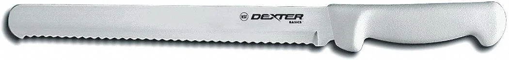 Dexter-Russell Dexter-Russell 31604 Scalloped Slicer 10 in White Handle — product photo
