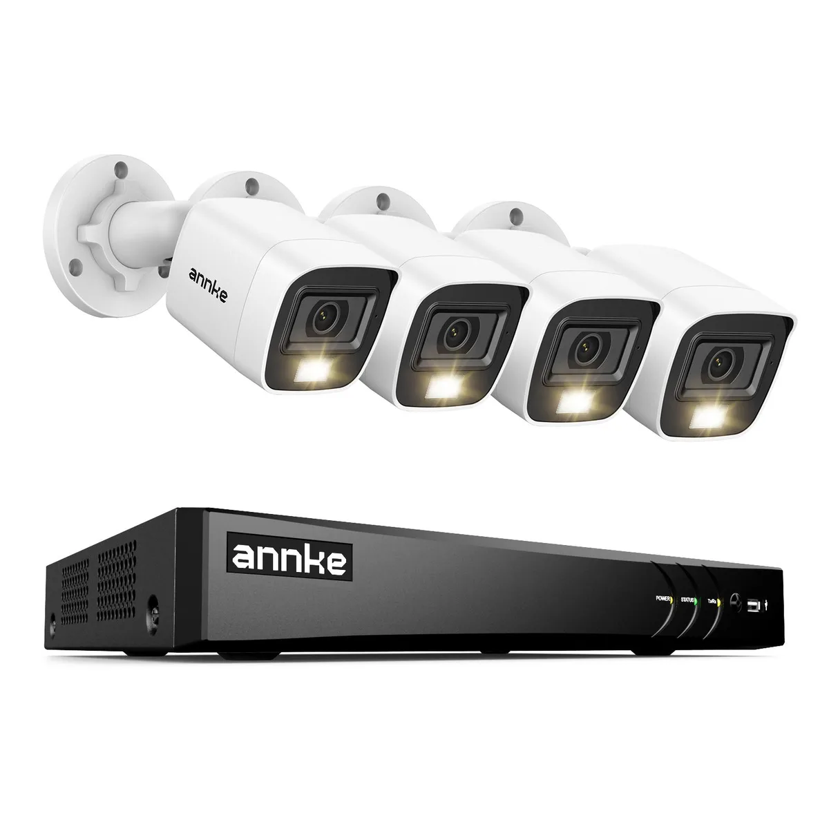 Annke Annke 8CH 4K DVR with 4x 1080P wired cameras 0TB — product photo
