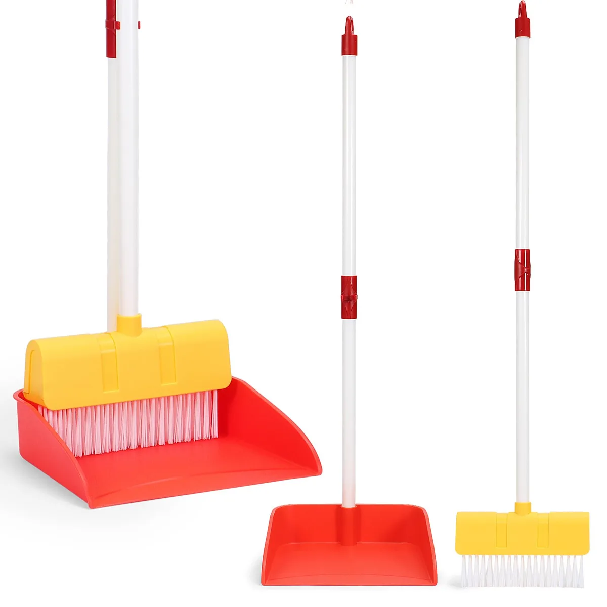 Kids Cleaning Toy Set Toddler Broom Dustpan Pretend Play — product photo